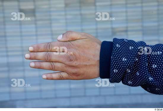Hand Man White Casual Chubby Street photo references