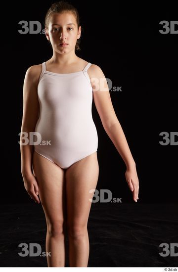 Arm Woman White Underwear Average Studio photo references