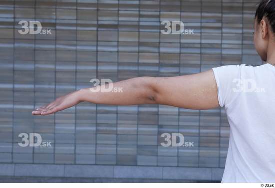 Arm Woman White Casual Slim Street photo references