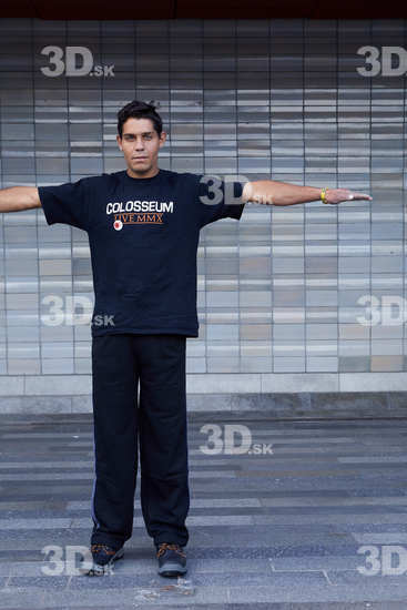 Whole Body Man T poses Casual Average Standing Street photo references