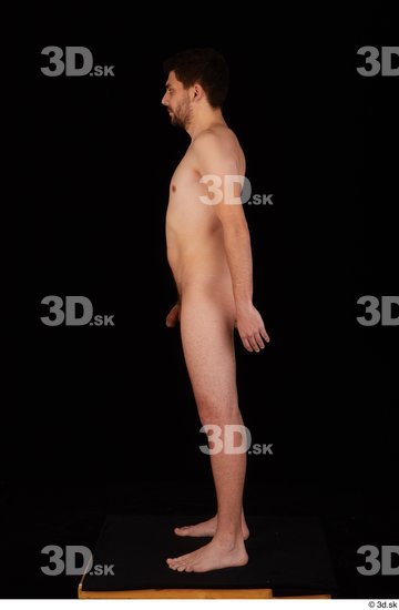 Whole Body Man White Nude Slim Studio photo references