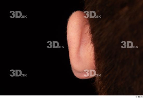 Ear Man White Slim Studio photo references