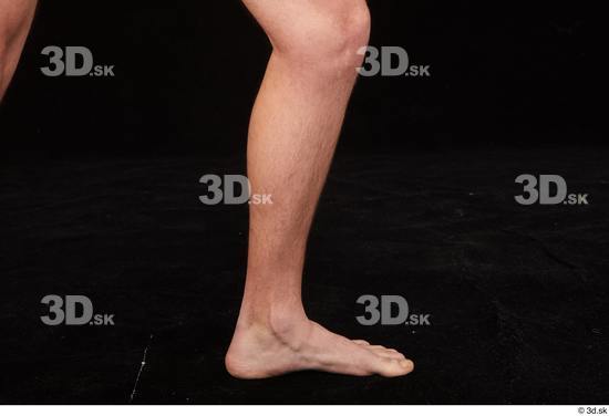 Calf Man White Nude Slim Studio photo references