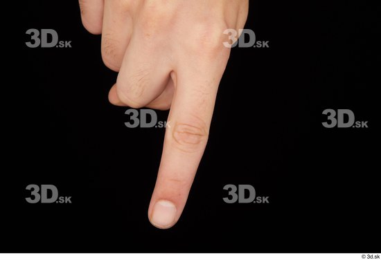 Fingers Man White Slim Studio photo references