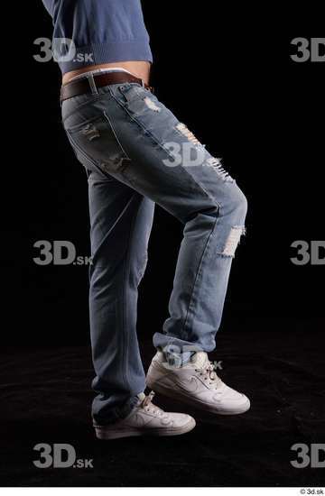 Leg Man White Jeans Slim Studio photo references