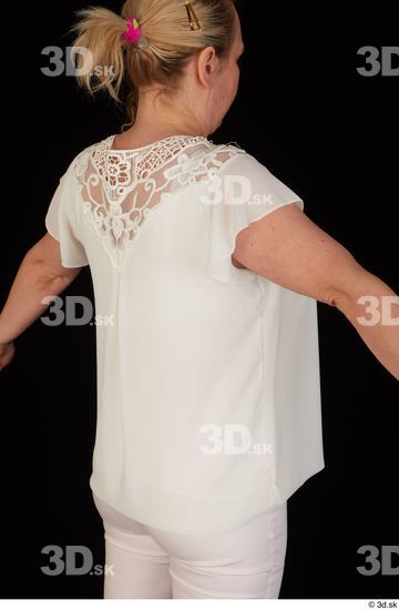 Upper Body Woman White Chubby Top Studio photo references