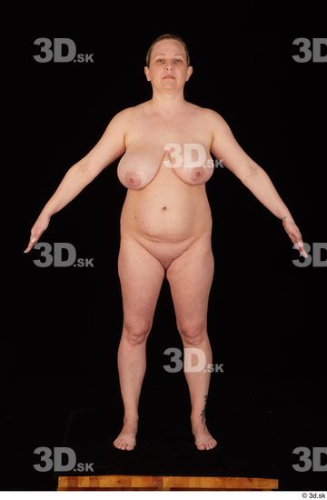 Whole Body Woman White Nude Chubby Standing Studio photo references