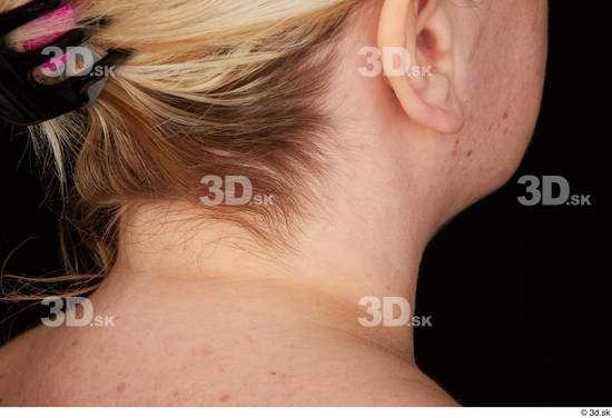 Neck Woman White Chubby Studio photo references