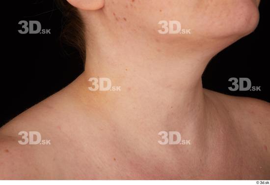 Neck Woman White Chubby Studio photo references