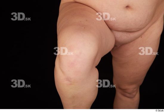 Knee Woman White Nude Chubby Studio photo references