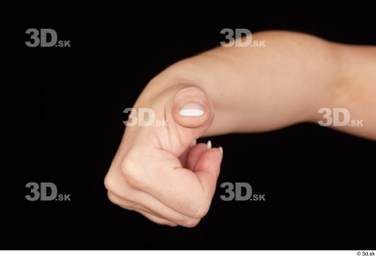 Fingers Woman White Chubby Studio photo references