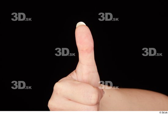 Fingers Woman White Chubby Studio photo references