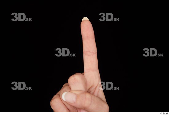 Fingers Woman White Chubby Studio photo references