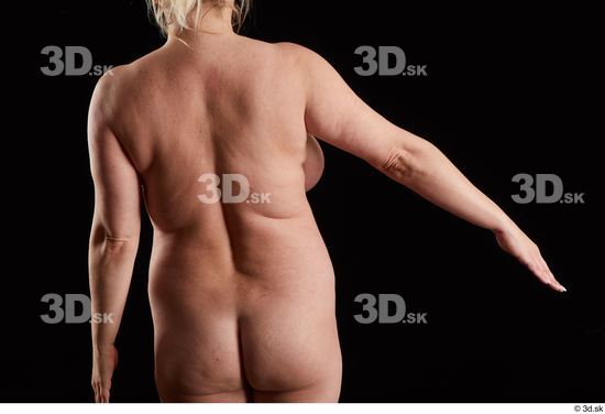 Arm Back Woman White Nude Chubby Studio photo references