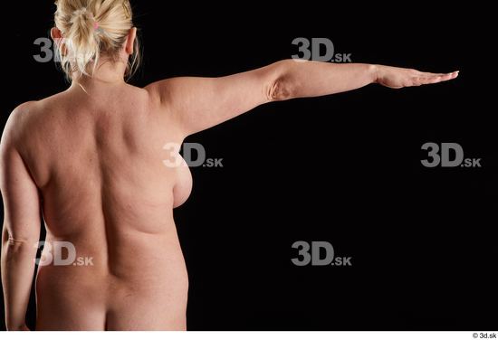 Arm Back Woman White Nude Chubby Studio photo references