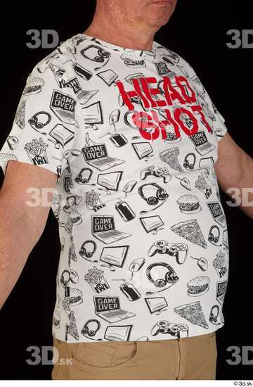 Upper Body Man Shirt Chubby Studio photo references