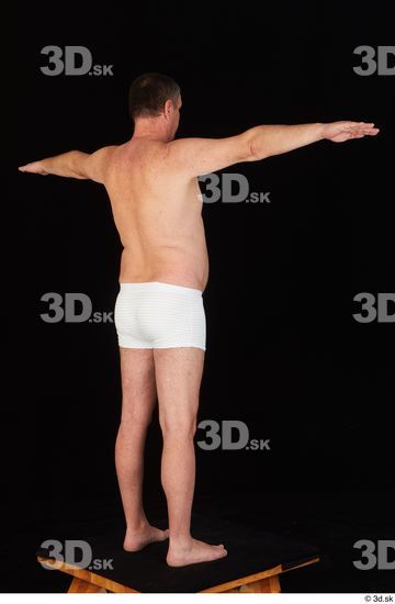 Whole Body Man T poses Underwear Chubby Standing Studio photo references