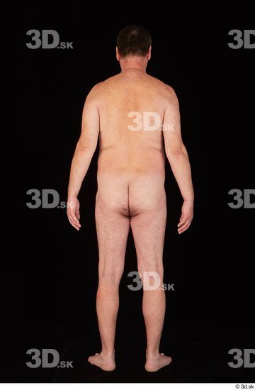 Whole Body Man Nude Chubby Standing Studio photo references