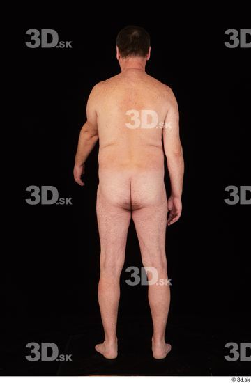 Whole Body Man Nude Chubby Standing Studio photo references