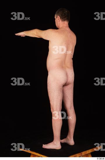 Whole Body Man Nude Chubby Standing Studio photo references