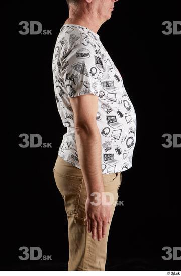 Arm Man White Shirt Trousers Chubby Studio photo references