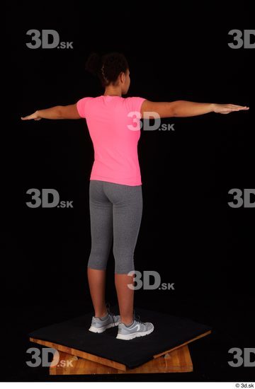 Whole Body Woman T poses Sports Shirt Average Standing Leggings Studio photo references