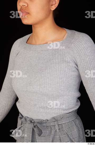 Upper Body Woman Casual Sweatshirt Average Studio photo references