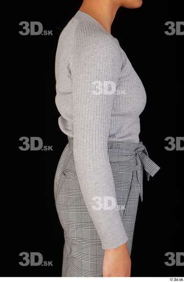 Arm Upper Body Woman Casual Sweatshirt Average Studio photo references