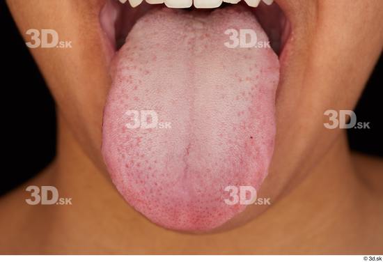 Tongue Woman Average Studio photo references