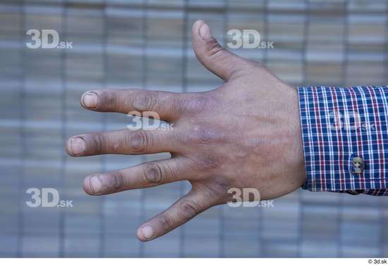 Hand Man White Casual Slim Street photo references
