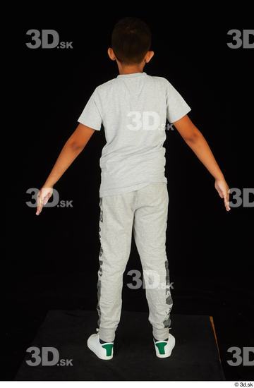 Whole Body Man White Shirt Slim Standing Studio photo references