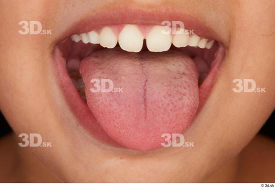 Tongue Man White Slim Studio photo references