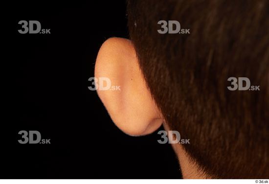 Ear Man White Slim Studio photo references