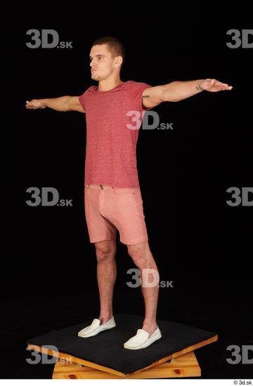 Man White Athletic Male Studio Poses