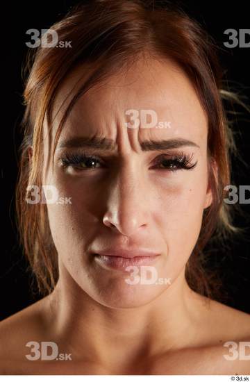 Woman White Slim Female Studio Poses