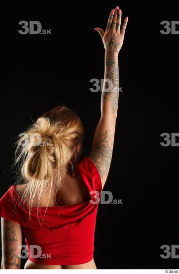 Woman White Slim Female Studio Poses