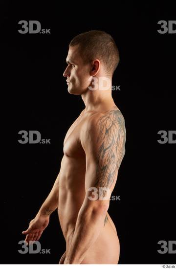 Man White Athletic Male Studio Poses