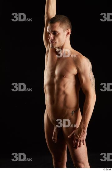 Man White Athletic Male Studio Poses