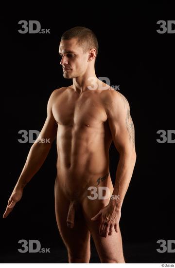 Man White Athletic Male Studio Poses