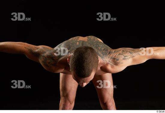 Man White Athletic Male Studio Poses