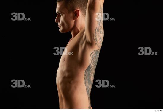 Man White Athletic Male Studio Poses