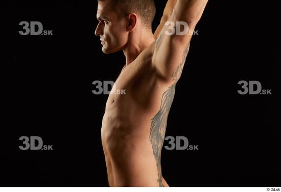 Man White Athletic Male Studio Poses