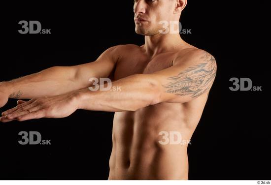 Man White Athletic Male Studio Poses