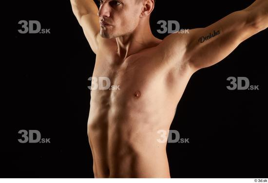 Man White Athletic Male Studio Poses