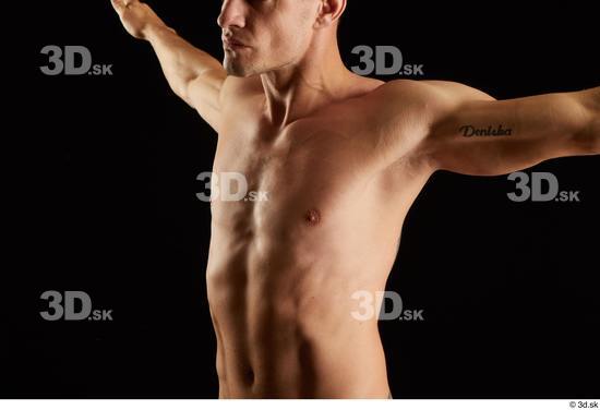 Man White Athletic Male Studio Poses