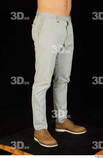 Leg Man White Shoes Trousers Slim Studio photo references