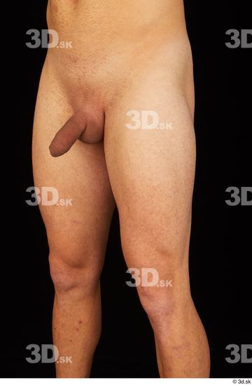 Thigh Man White Nude Slim Studio photo references