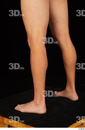 Calf Man White Nude Slim Studio photo references