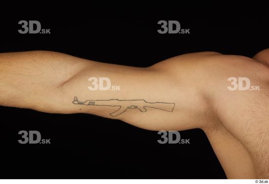 Arm Man White Nude Slim Studio photo references