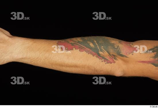 Forearm Man White Nude Slim Studio photo references